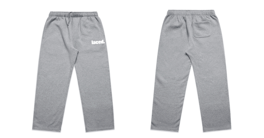 Laced Vintage Grey Relaxed Cufless Track Pants