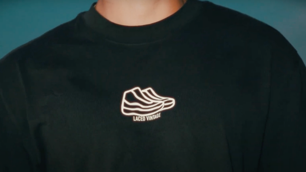 Laced Vintage Plain Black Tee