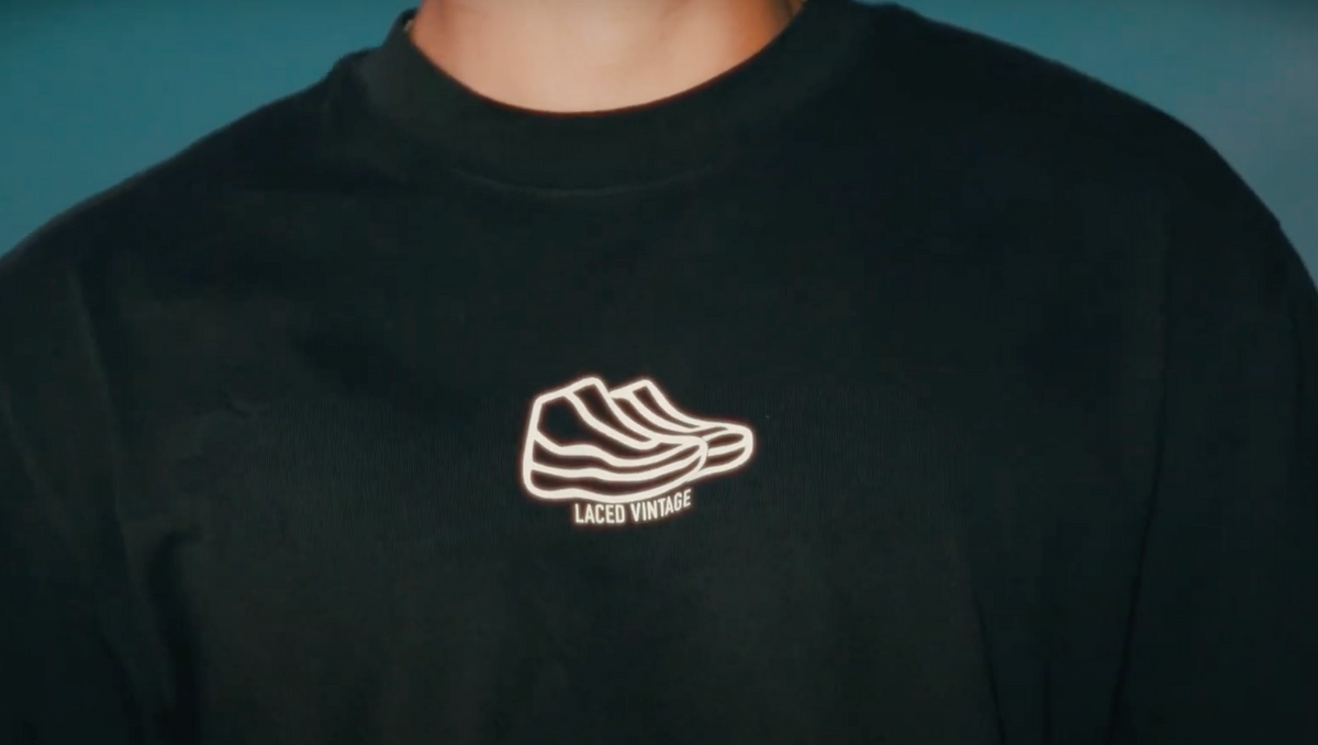 Laced Vintage Plain Black Tee