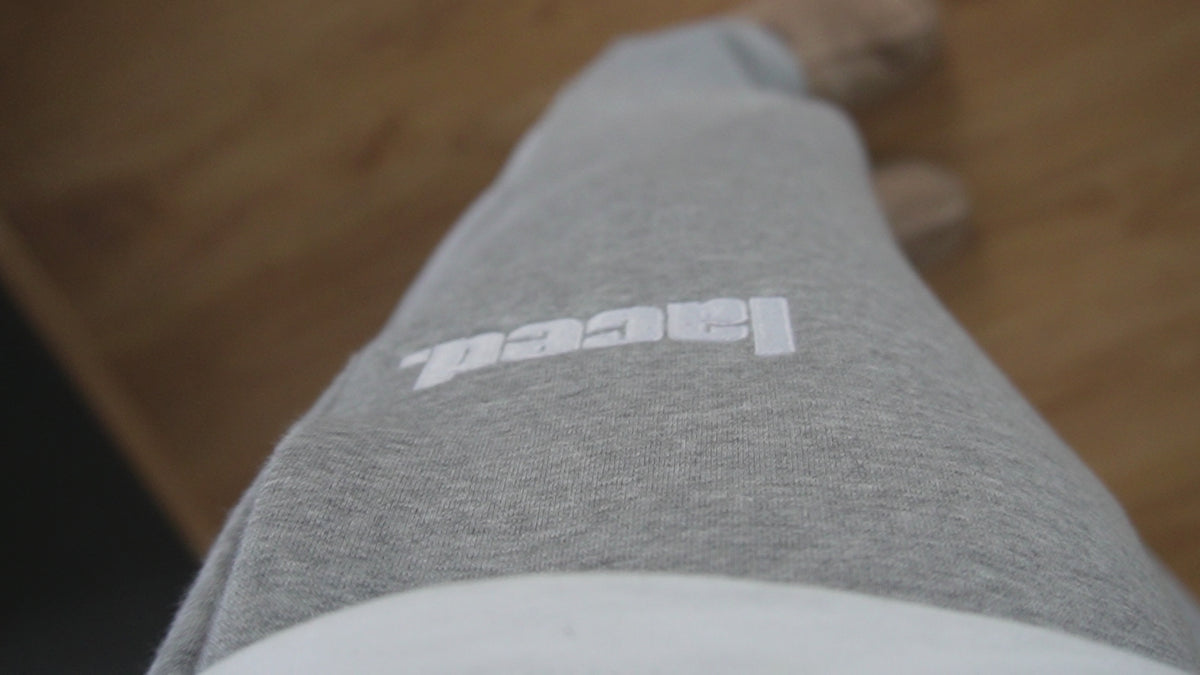 Laced Vintage Grey Relaxed Cufless Track Pants
